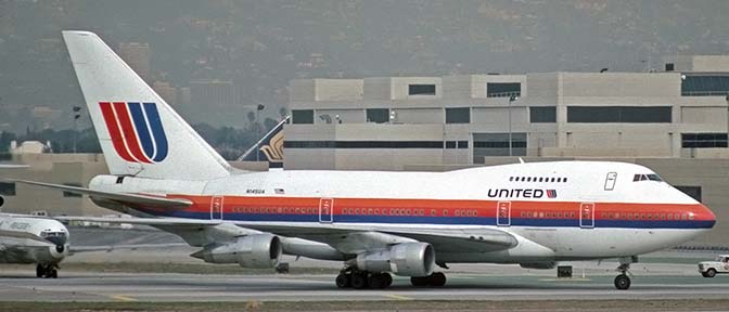 United Airlines 747SP N145UA, Los Angeles, January 20, 1989